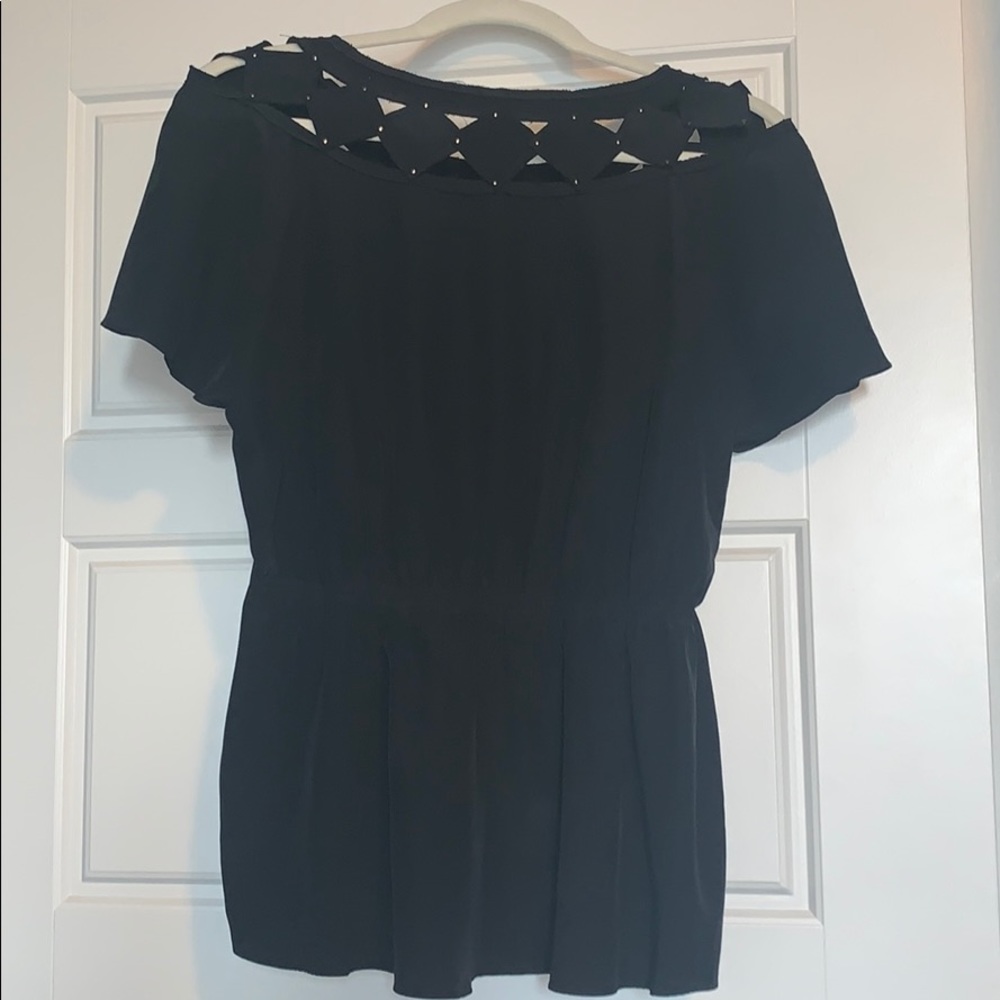 Black silk BCBG maxazria top